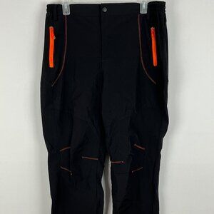 Unbranded Activewear Track Pants Waist 33in Black Inseam 30in Pockets Stretch